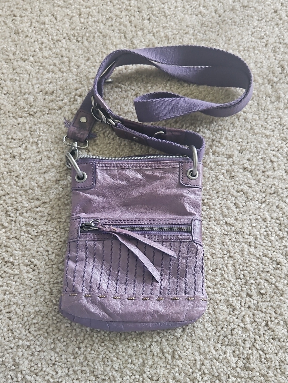 The Sak Purple Crossbody Phone Bag - Women's Compact Shoulder Bag